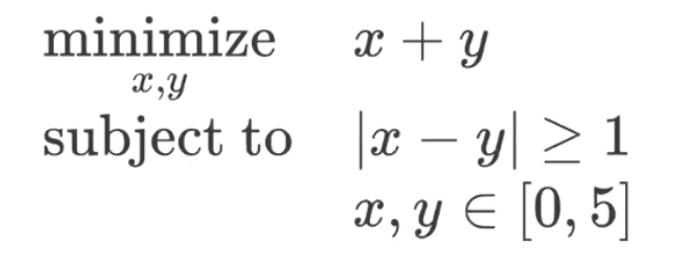 Disjunction example